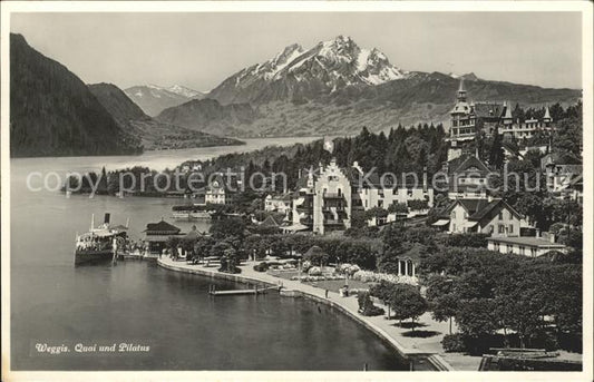 11736973 Weggis Vierwaldstaettersee Fliegeraufnahme Vierwaldstaettersee und Pila