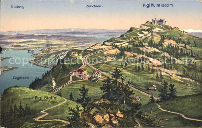 11741712 Relais Rigi avec Kulm Zugersee Uetliberg et Zuerichsee Relais Rigi