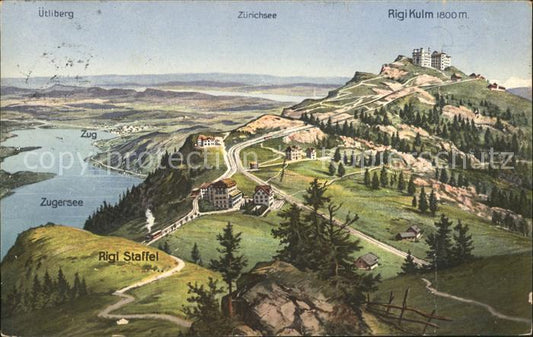 11741779 Rigi Kulm Staffel Uetliberg Lac de Zurich et panorama du lac de Zoug Rigi Kulm