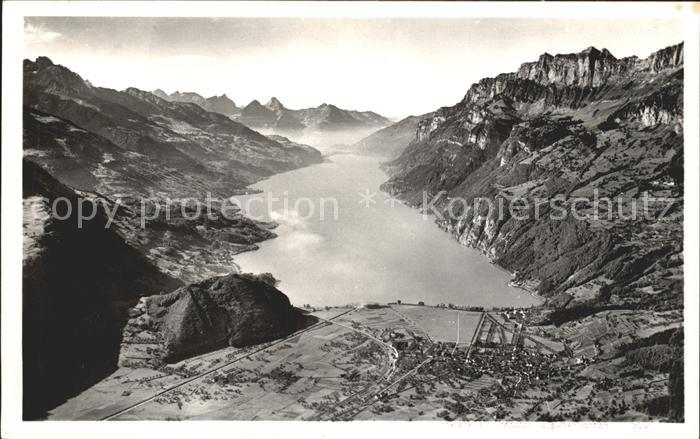 11737600 Wallensee Fliegeraufnahme Walensee