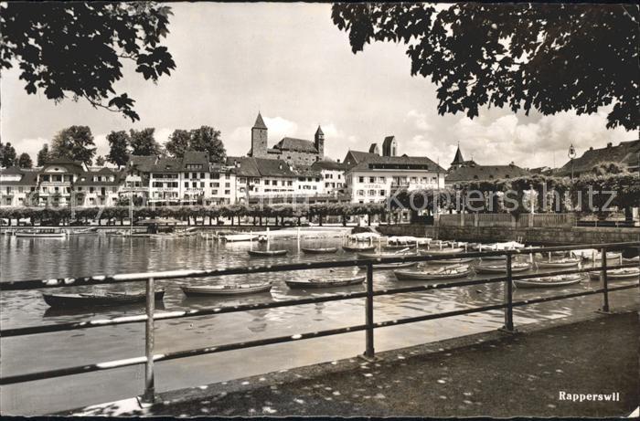 11737784 Rapperswil SG Zuerichsee Promenade Bateaux Rapperswil SG