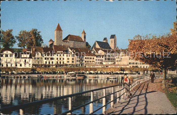 11737815 Rapperswil SG Zuerichsee Seebruecke Schloss Rapperswil SG