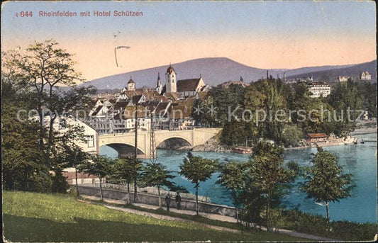 11749409 Rheinfelden AG Panorama avec l'hôtel Schuetzen Rheinfelden