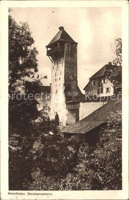 11749467 Rheinfelden AG Nid de cigogne Tour Rheinfelden