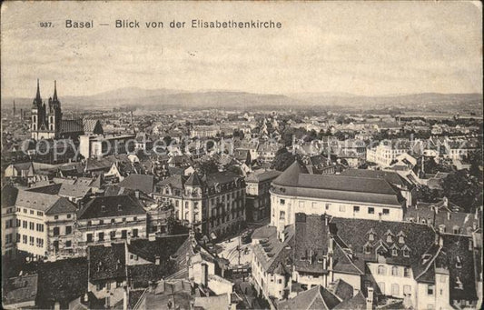 11754999 Basel BS Blick von Elisabethenkirche Basel BS