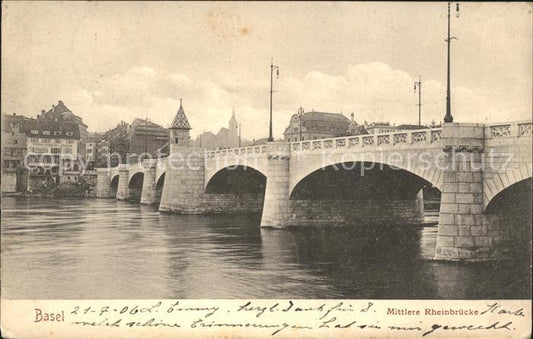 11755029 Bâle BS Mittlere Rheinbruecke Bâle BS