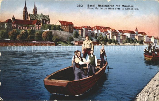 11755045 Basel BS Fête du Rhin avec les bateaux Muenster Basel BS