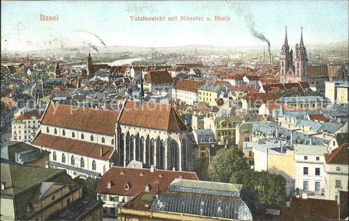 11755086 Bâle BS Total avec Münster et Rhein Bâle BS