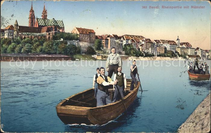 11755151 Basel BS Fête du Rhin avec les bateaux Muenster Basel BS