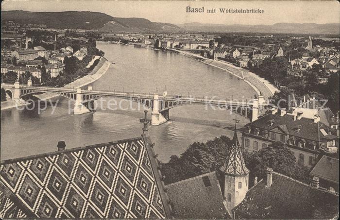 11755158 Basel BS mit Wettsteinbruecke Basel BS