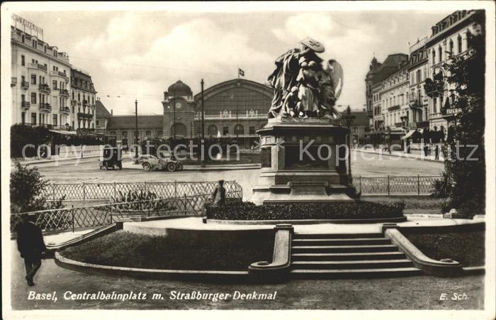 11755198 Basel BS Bahnhof Stassburger-Denkmal Basel BS