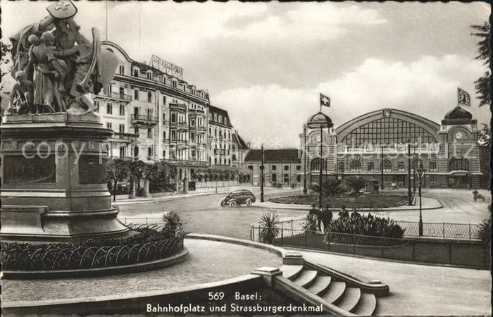 11755238 Bâle BS Place de la gare Strassburger Monument Bâle BS