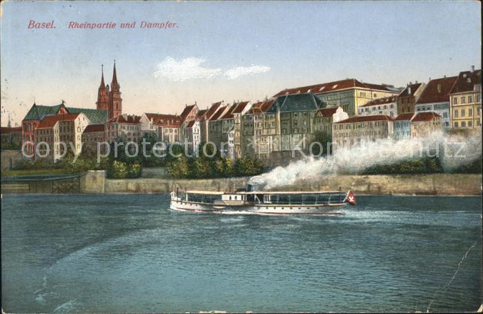 11755268 Basel BS Bateau à vapeur du Rhin Basel BS