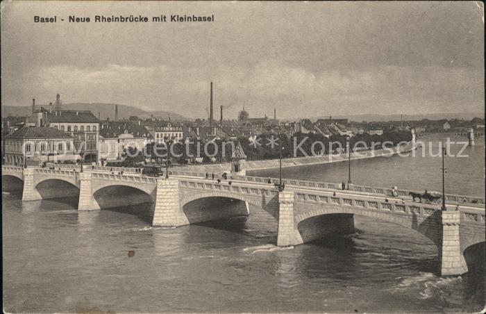 11755275 Basel BS Nouveau pont sur le Rhin avec Kleinbasel Basel BS