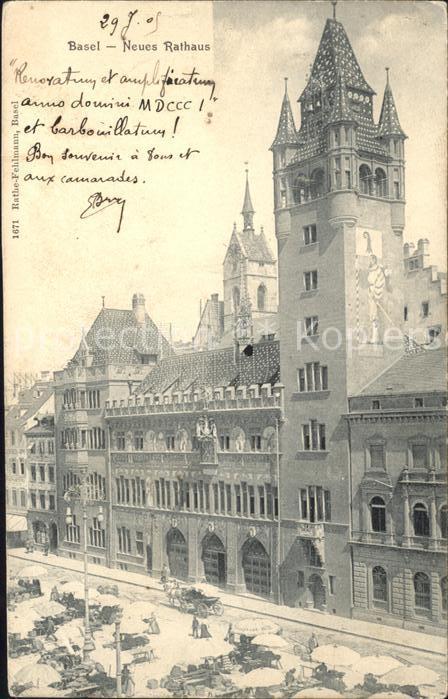 11755289 Basel BS Rathaus Marktplatz Basel BS