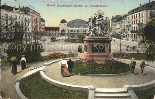 11755290 Basel BS Strassburger Denkmal Bundesbahnhof Basel BS