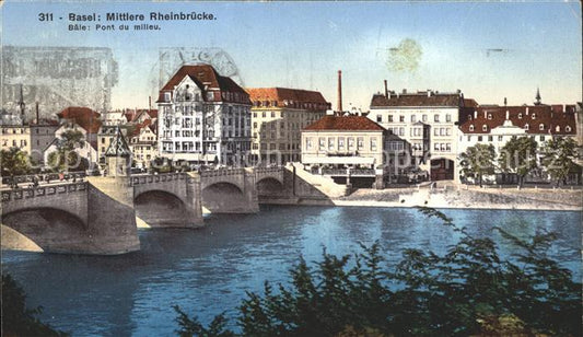 11755296 Basel BS Mittlere Rheinbruecke Basel BS