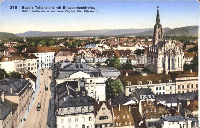 11755349 Bâle BS avec Elisabethenkirche Bâle BS