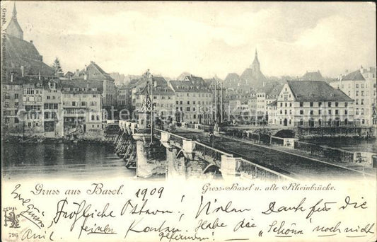 11755424 Bâle BS Mittlere Rheinbruecke Grossbasel Bâle BS