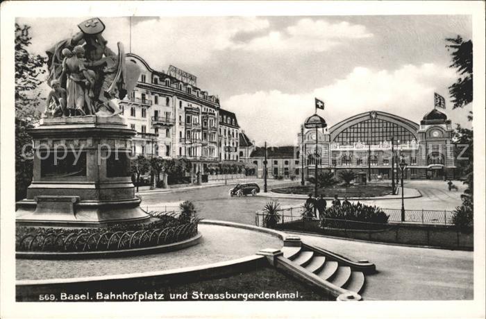 11755498 Basel BS Strassburger Denkmal Hauptbahnhof Basel BS