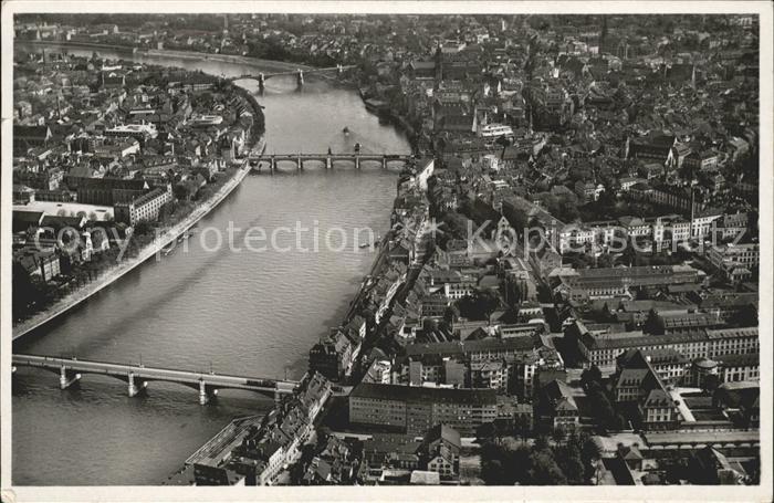 11738771 Photographie aérienne de Bâle BS Les trois ponts sur le Rhin Bâle BS