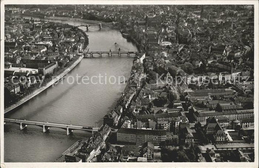 11738771 Photographie aérienne de Bâle BS Les trois ponts sur le Rhin Bâle BS