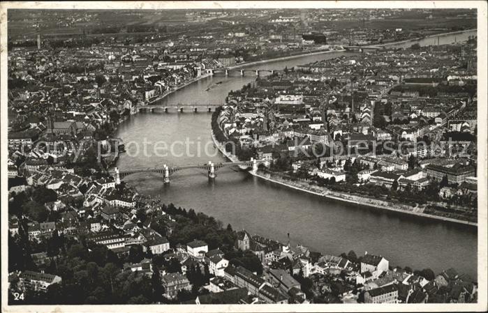 11738773 Photographie aérienne de Bâle BS Les trois ponts sur le Rhin Bâle BS