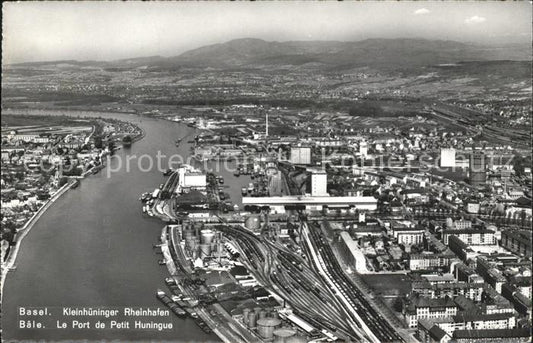 11738996 Bâle BS Photo d'aviation Kleinhueninger Rheinhafen Bâle BS