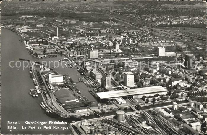 11738999 Bâle BS Photo d'aviation Kleinnhueninger Rheinhafen Bâle BS