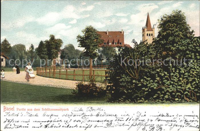 11739078 Lot Basel BS du Schuetzenmattpark Litho Basel BS