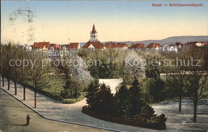 11739110 Bâle BS Schuetzenmattpark Litho Bâle BS