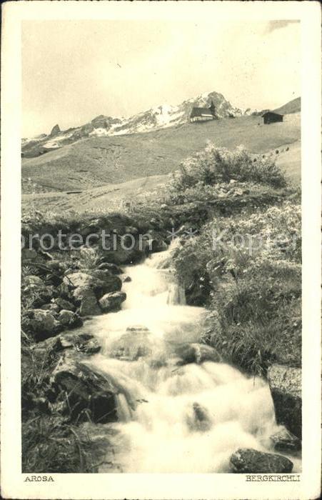 11780816 Arosa GR Bergkirchli Panorama paysager Arosa