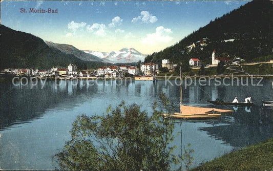 11780889 St Moritz Bad GR Panorama du lac St Moritz