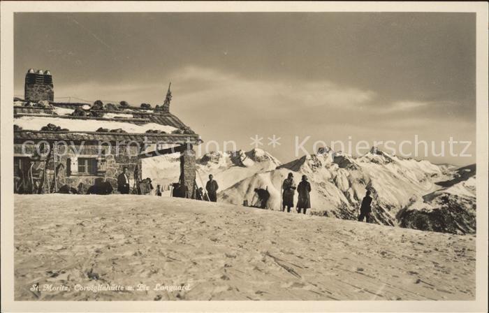 11781135 St Moritz GR Corvigliahuette avec Piz Languard St. Moritz