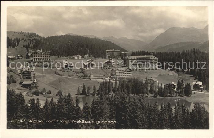 11781348 Arosa GR Blick vom Hotel Waldhaus Arosa