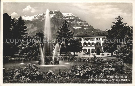 11758697 Glaris GL Hôtel Glarnerhof avec Volksgarten et Wiggis Glaris