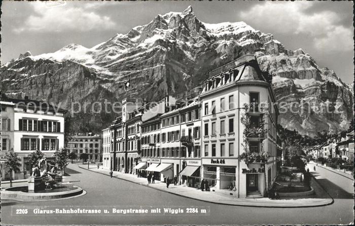 11758788 Glaris GL Bahnhofstrasse Burgstrasse avec Wiggis Glaris