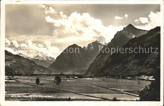 11758795 Glarus GL Entrée du Glarnerland Glaris