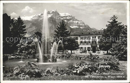 11758840 Glaris GL Hôtel Glarnerhof avec Volksgarten et Wiggis Glaris