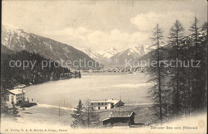 11773280 Davos GR Lac depuis Hoehwald Davos Platz