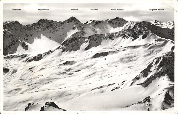 11773342 Arosa GR Weisshorn Panorama Tschirpen Erzhorn Arosa