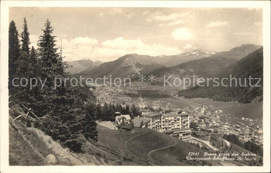 11773347 Davos GR contre Seehorn Thurgauisch Schffhaus Heilstaette Davos Plat