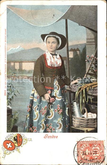 11754673 Geneve GE Costume traditionnel suisse fille Geneve