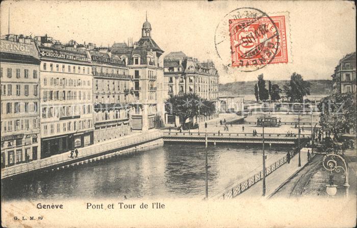 11754685 Genève GE Pont et Tour de l'Ile Genève