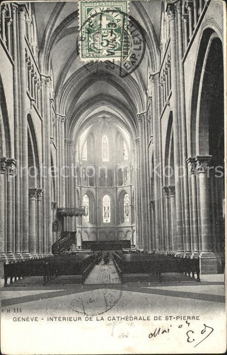 11754693 Genève GE Intérieur de la Cathédrale de St Pierre Genève