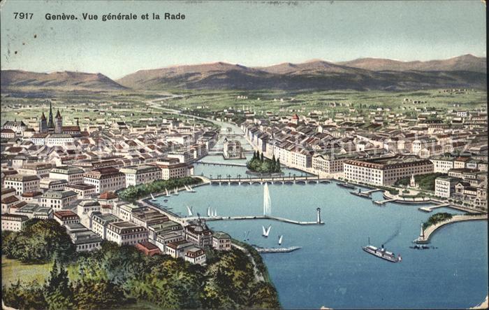 11754706 Genève GE Vue générale et la Rade Genève