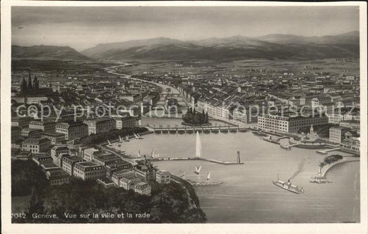 11754810 Genève GE Vue sur la ville et la Rade Genève