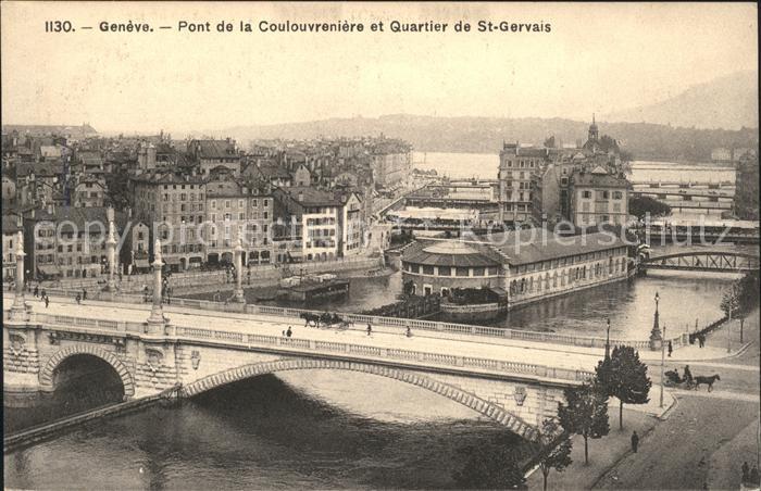 11754843 Genève GE Pont de la Coulouvrenière et Quartier des St Gervais Genève