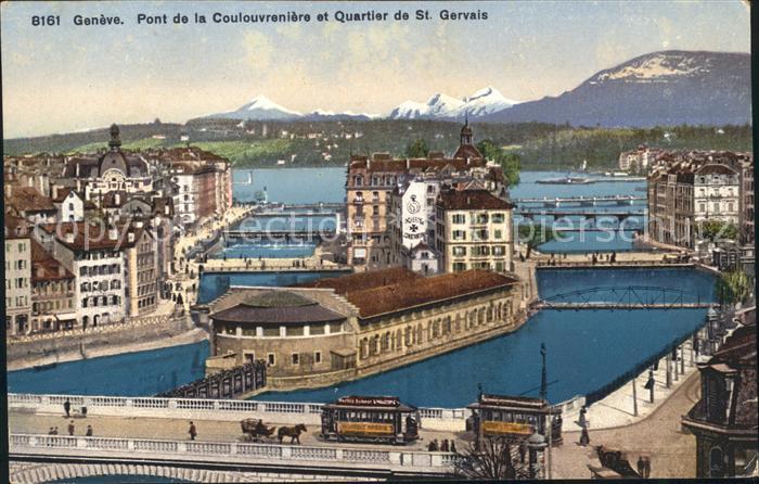 11754845 Genève GE Pont de la Coulovrenière et Quartier de St Gervais Genève