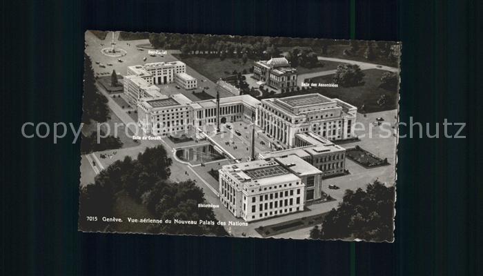 11754850 Genève GE Vue aérienne du Nouveau Palais des Nations Genève